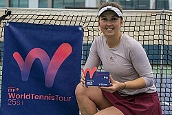 Justina Mikulskytė - dvejetų čempionė ITF teniso turnyre Prancūzijoje
