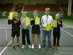 Jaunučių sporto žaidynių teniso varžybose Šiaulių komanda užėmė 2 vietą